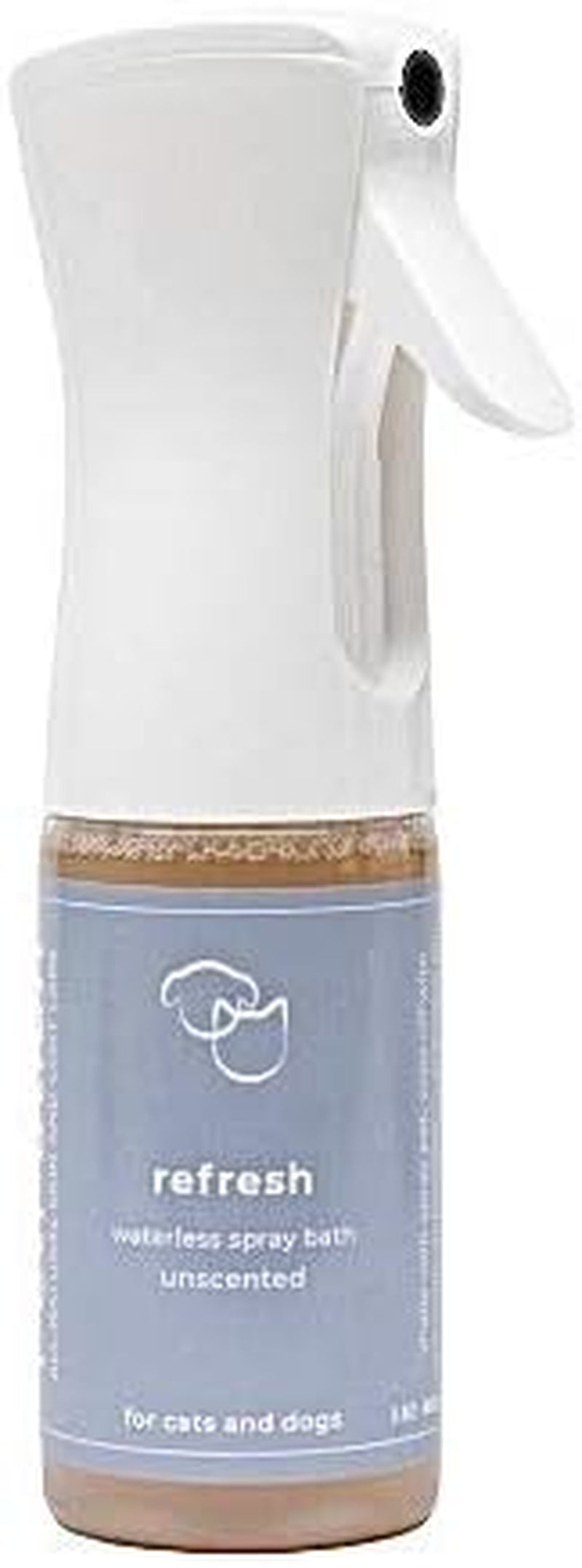 Instant Clean Pet Shampoo Spray – No Rinse Needed | Organic & Eco-Friendly | Refillable, Unscented Mist for Dogs & Cats (5.5 oz)